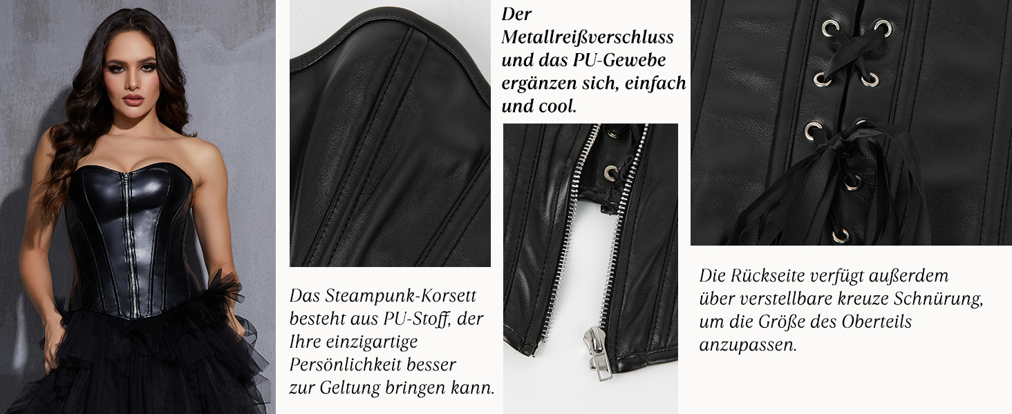 Корсетний топ SLIMBELLE для повного бюсту: готичний корсет з мереживом та шнурівкою, бюстгальтер-корсет, Tanga (L, Бордовий)