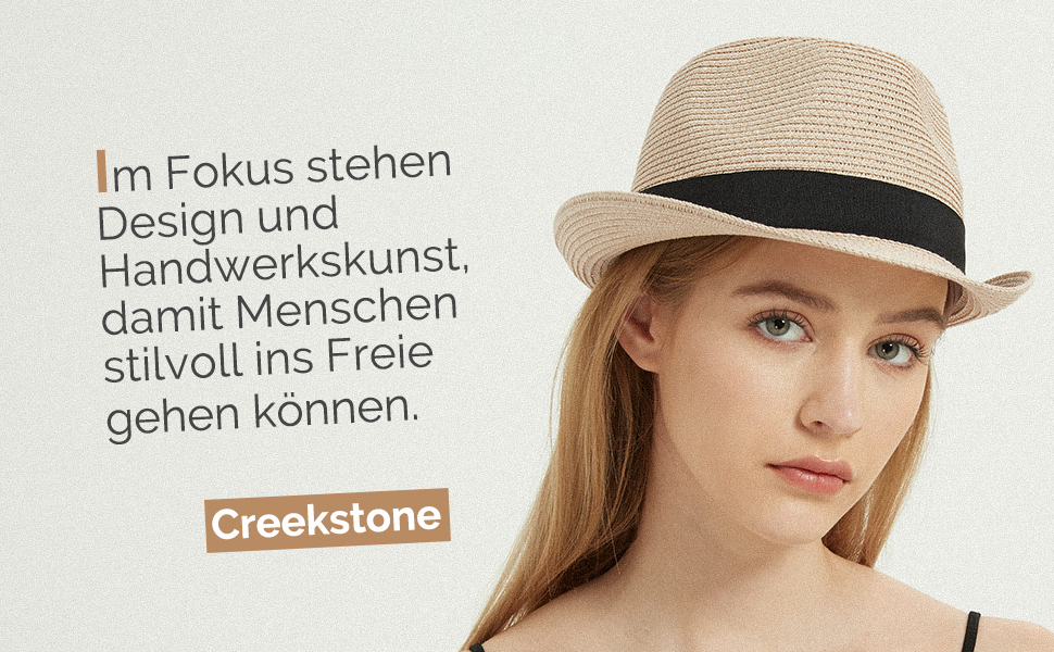Солом'яний панама-капелюх Creekstone Fedora для жінок та чоловіків, складаний пляжний Trilby з короткою кришкою, бежевий, розмір M