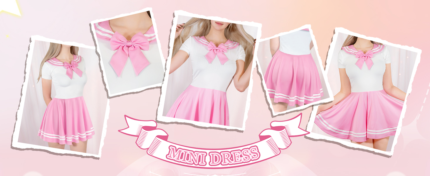 Шовковий комбінезон LittleForBig для дорослих, стилізація 'Магічна дівчинка', міні-сукня-спідниця (рожевий, XL)