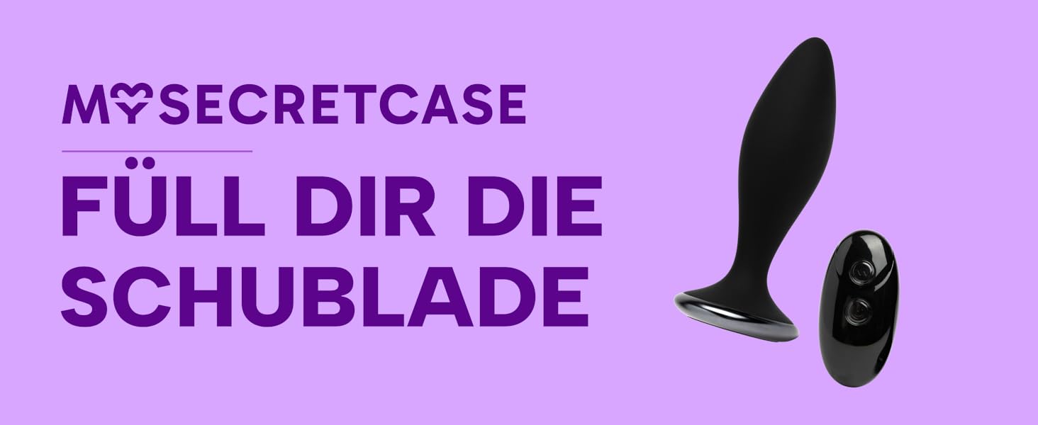 Анальний вібратор MySecretCase Analplug з пультом, 10 режимів, USB зарядка - для чоловіків та жінок