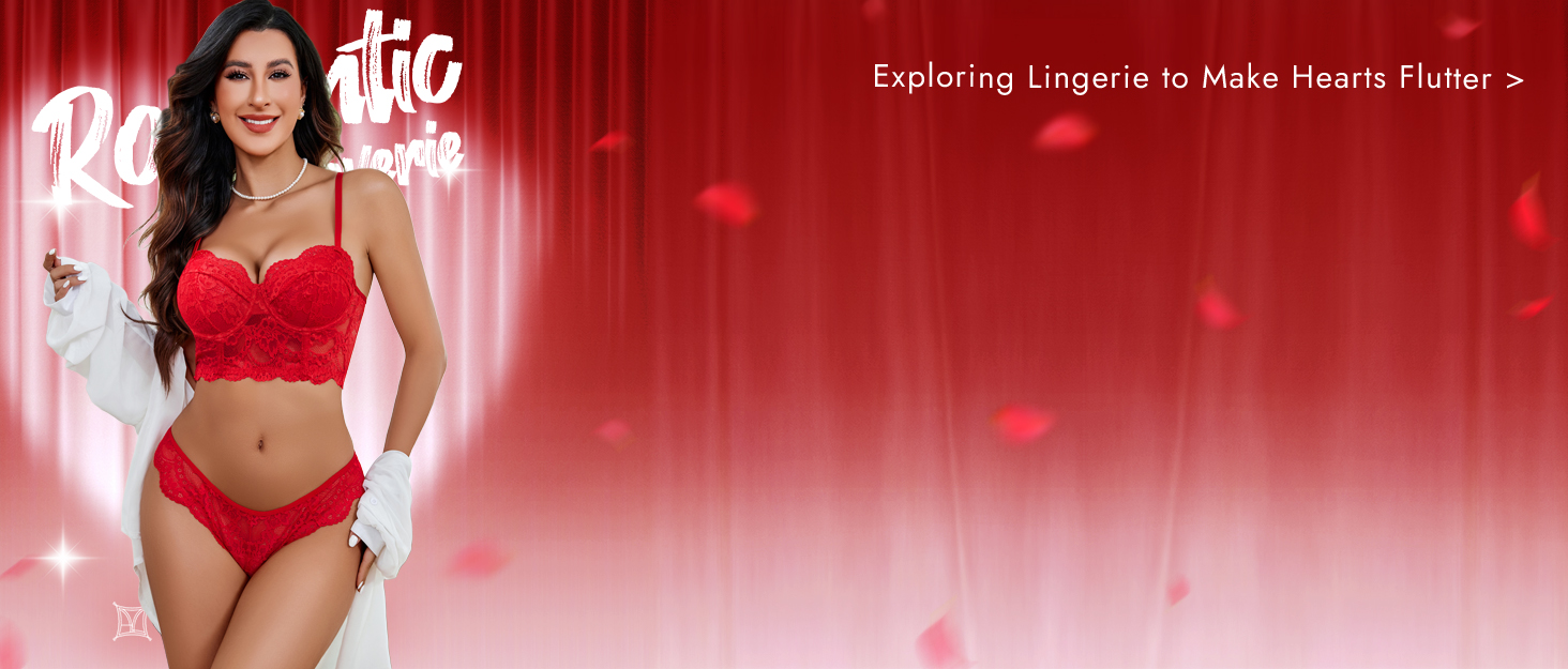 Avidlove Комплект нижньої білизни для жінок: мереживний бюстгальтер з кісточками та трусики Push-up, чорний