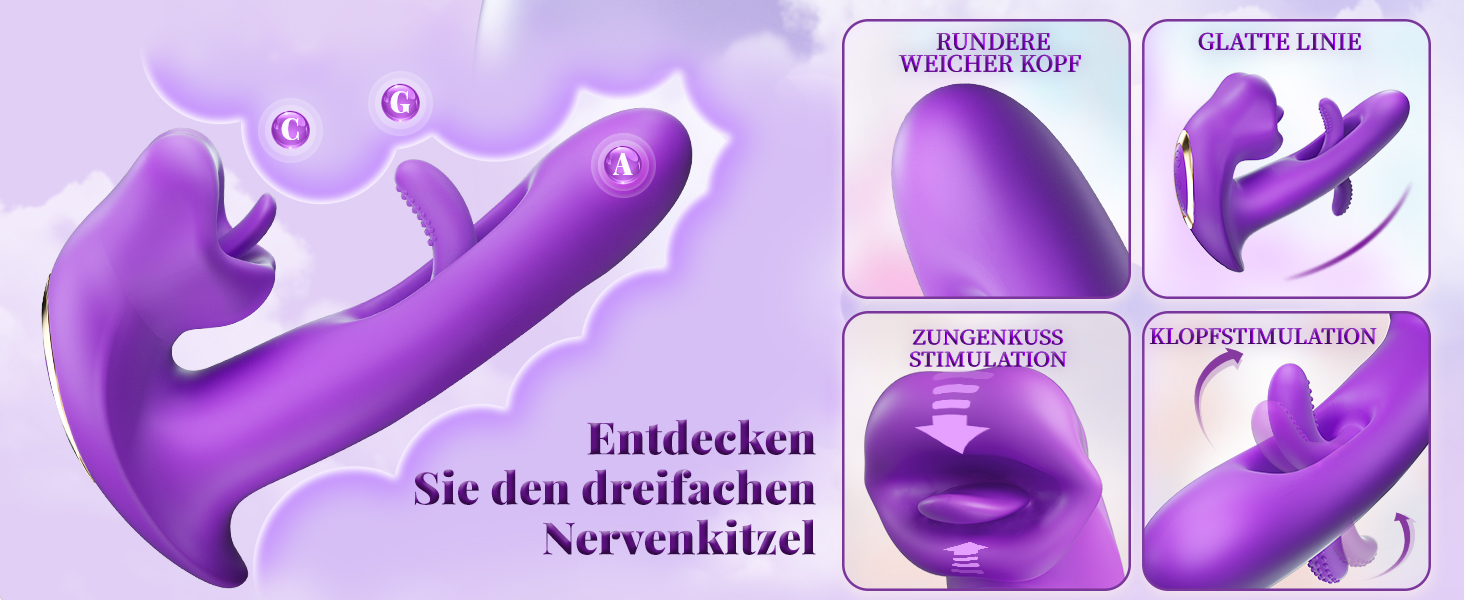 KELESTA Вібратор для жінок з 7 режимів лизання, вібрації та 10 режимів погладжування. Набір секс-іграшок для пар