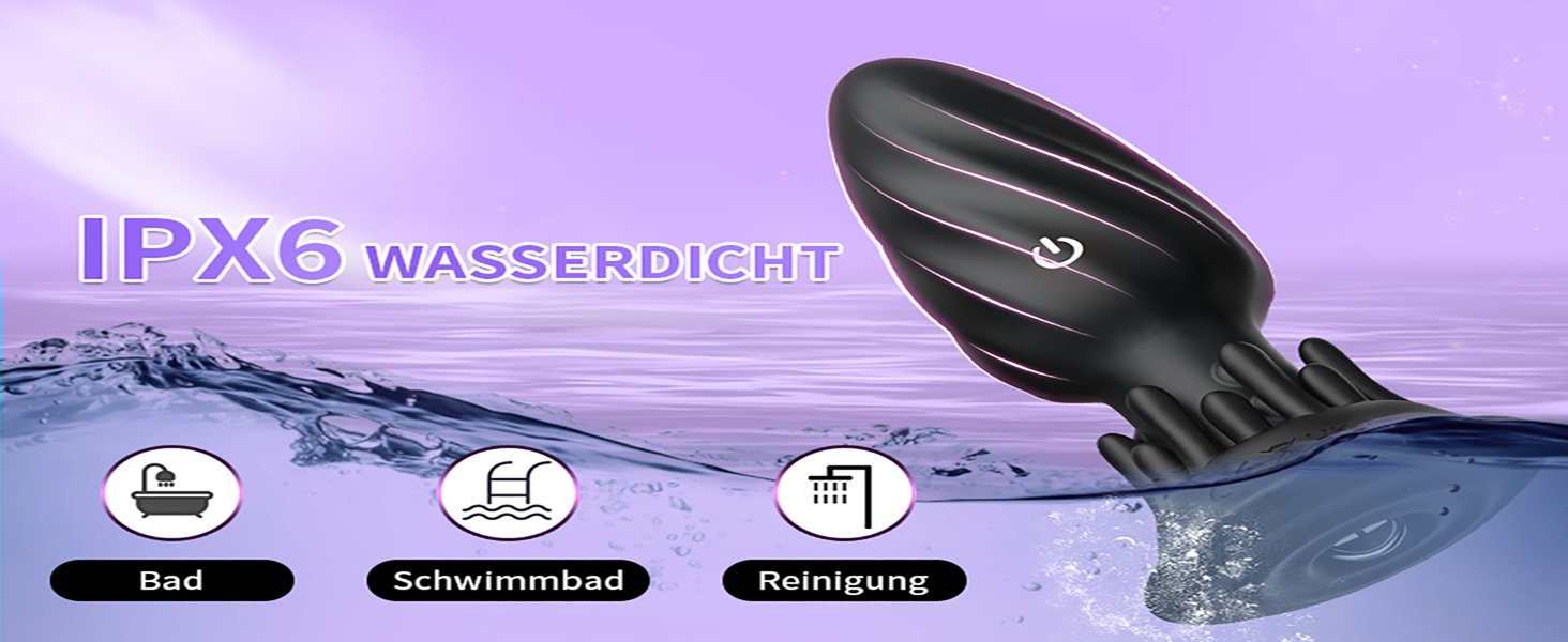 Вібратор для анусу TYDAY для жінок з 10 вібраціями, 360° обертанням, масажер простати, водонепроникний силікон, секс-іграшка для чоловіків та жінок з бездротовим пультом керування