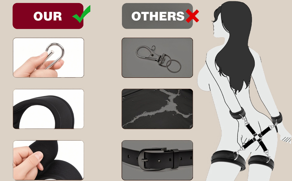 Набір для БДСМ: 35 елементів, шкіряні аксесуари, наручники, анальні іграшки для пар