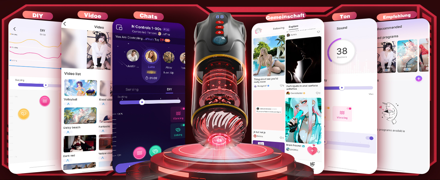 Іграшка для чоловіків 3-в-1 з LCD-дисплеєм: мастурбатор з телескопічною функцією, ротацією та насосом