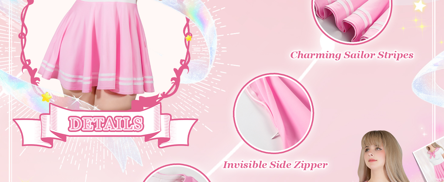 Шовковий комбінезон LittleForBig для дорослих, стилізація 'Магічна дівчинка', міні-сукня-спідниця (рожевий, XL)