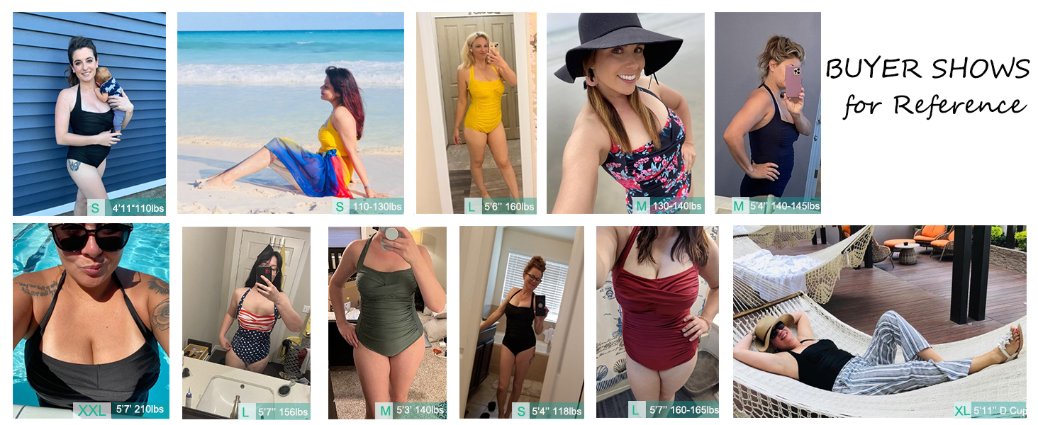 Купальник жіночий Smismivo з Push Up та ефектом живота, з драпіруванням, ретро стиль, червоний (M)