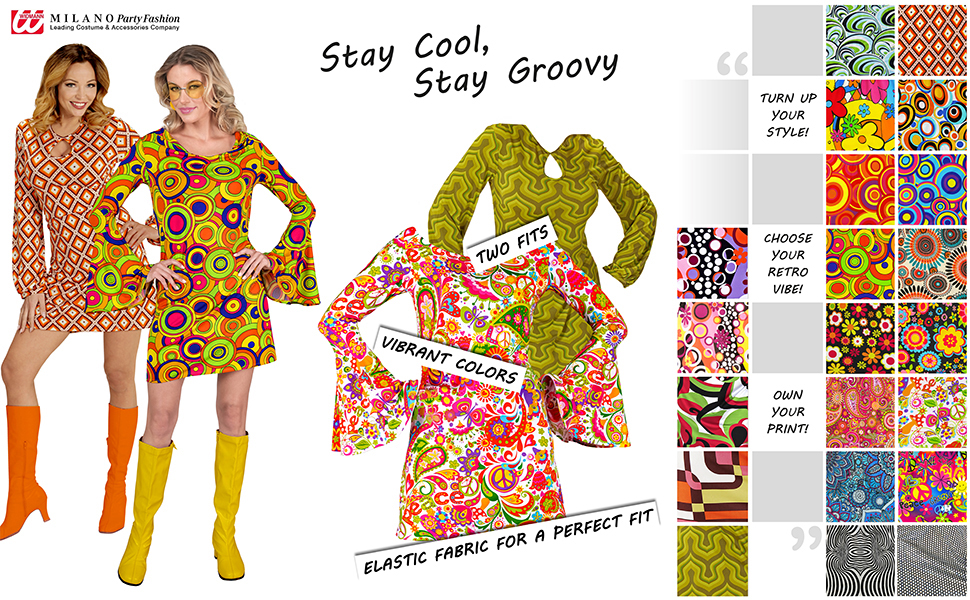 Сукня 70-х від Widmann Milano: вечірня мода, з рукавами-ліхтариками, для карнавалу, фестивалю, тематичної вечірки