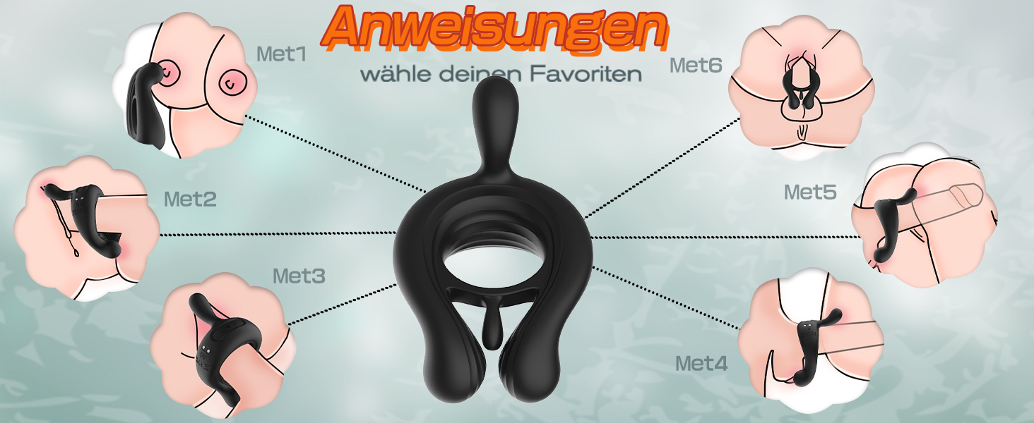 Вібратор для чоловічого статевого органу, кільце-вібратор для пар, масажер для ерекції, чорний