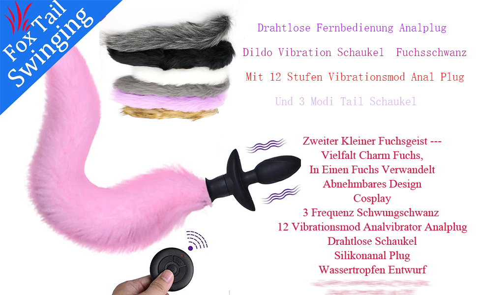 Анальні вібратори ChicLSQ з пультом дистанційного керування – силіконовий анальний плагін з пульта та вібрації, косплей, для жінок та чоловіків, розширювач ануса, чорний