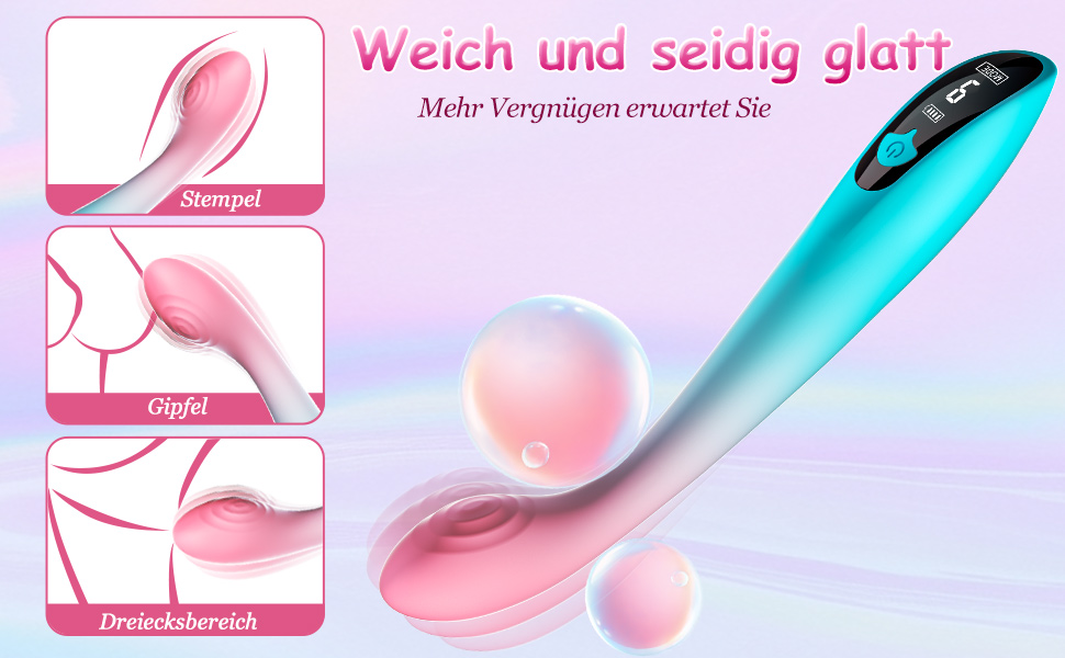 Вібратор жіночий секс-іграшка Dildo з 9 режимами вібрації для жінок та пар - стимулятор клітора, тихий, еротичний тойсет (Color/3)