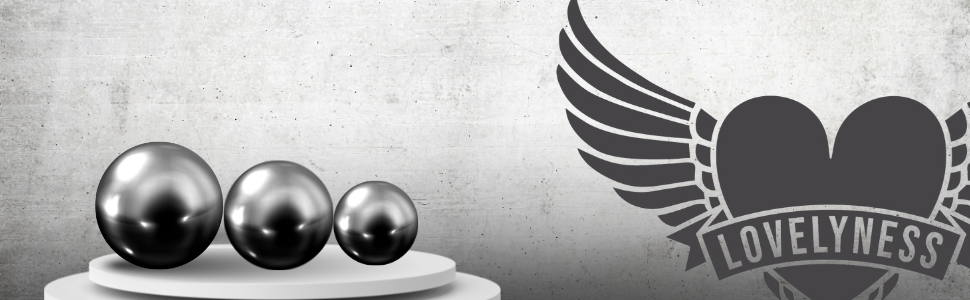 Металеві кульки для тренування тазового дна - набір 3 шт (28г, 44г, 64г) - для жінок