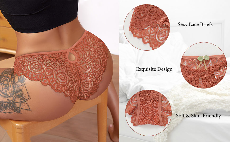 Сет трусиків Shaine 5шт. Танга з мережива для жінок. Зручні, дихаючі, сексуальні трусики-сліпи. Розміри S-XL