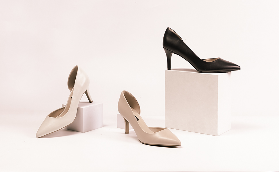Жіночі туфлі-човники DREAM PAIRS з закритим носком, бежеві (Nude), розмір 40 EU