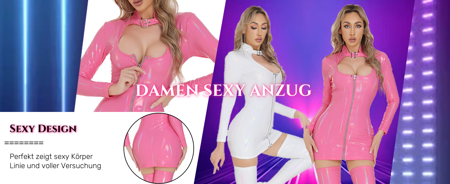 Сукня-корсет з лакованої шкіри для жінок AIEOE, Sexy Party Clubwear, Cosplay костюм, S-3XL, фіолетовий
