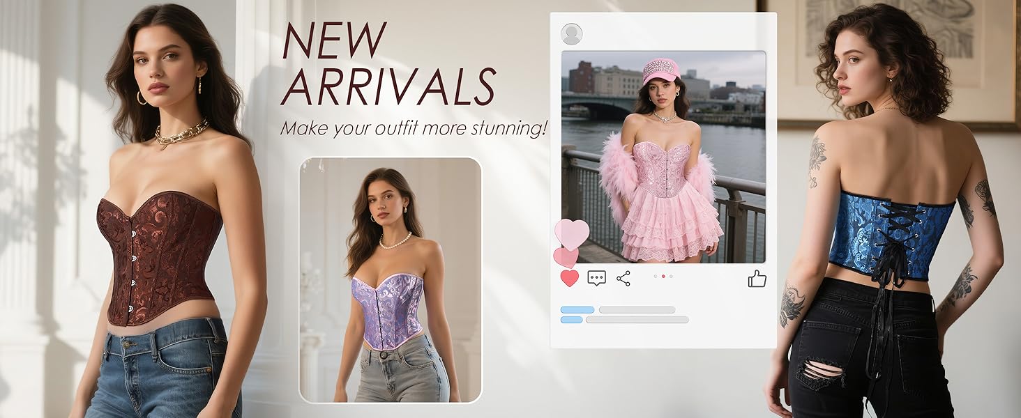 Вонмеллі Корсетний Топ-Бюстгальтер з Кружевом, Формуючий, Бежевий - Cosplay, Інтимна білизна