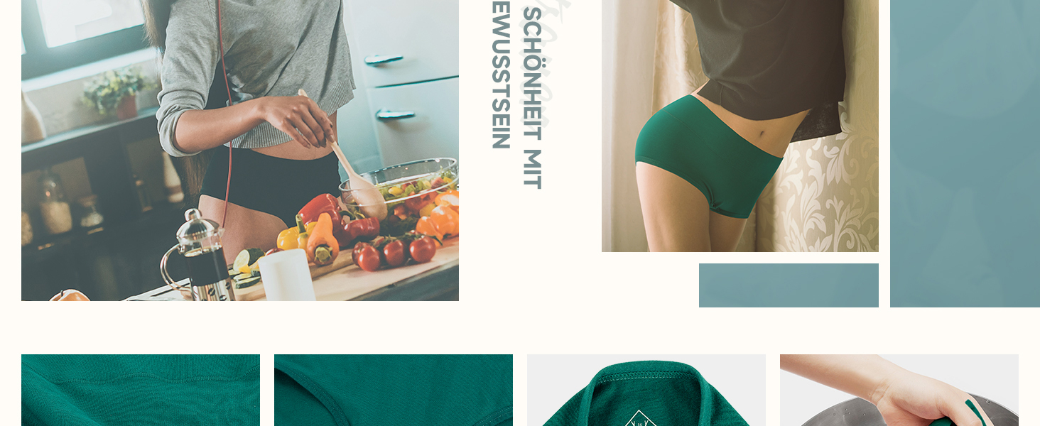 Танстік (TANSTC) труси жіночі 5 шт. бавовна, висока талія, дихаючі, м'які, XXL, червоний+синій+зелений+сірий+чорний