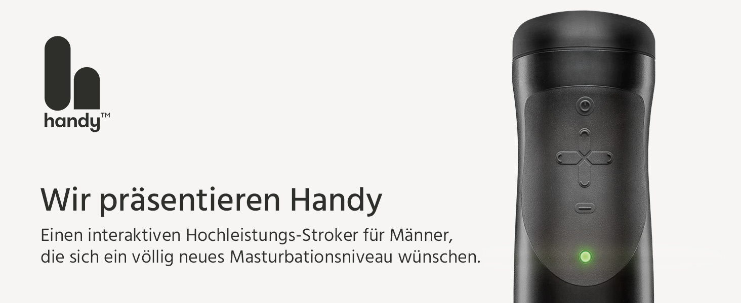 Інтерактивний чоловічий мастурбатор Handy з Wi-Fi/Bluetooth – VR-сумісний stroker для чоловіків