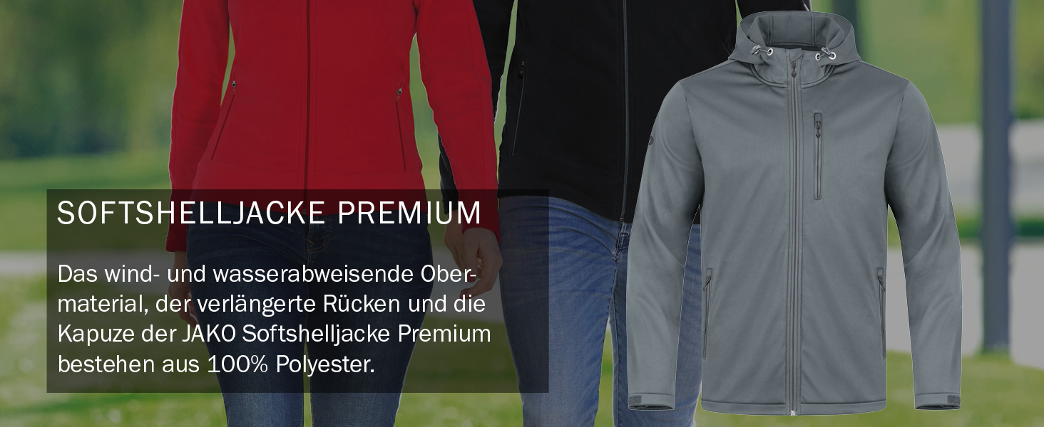 Чоловіча гібридна куртка JAKO Premium 7004, чорна, розмір XXL