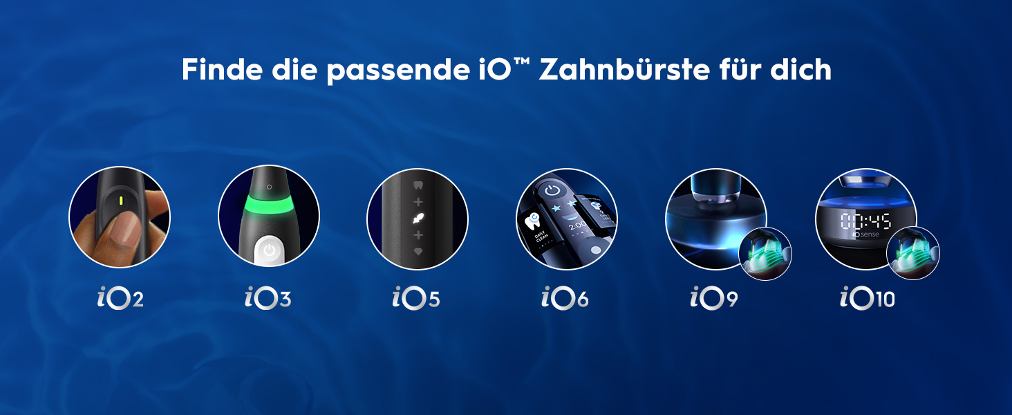 Електрична зубна щітка Oral-B iO Series 6 Black Lava: 5 режимів очищення, 3 насадки та дорожній футляр