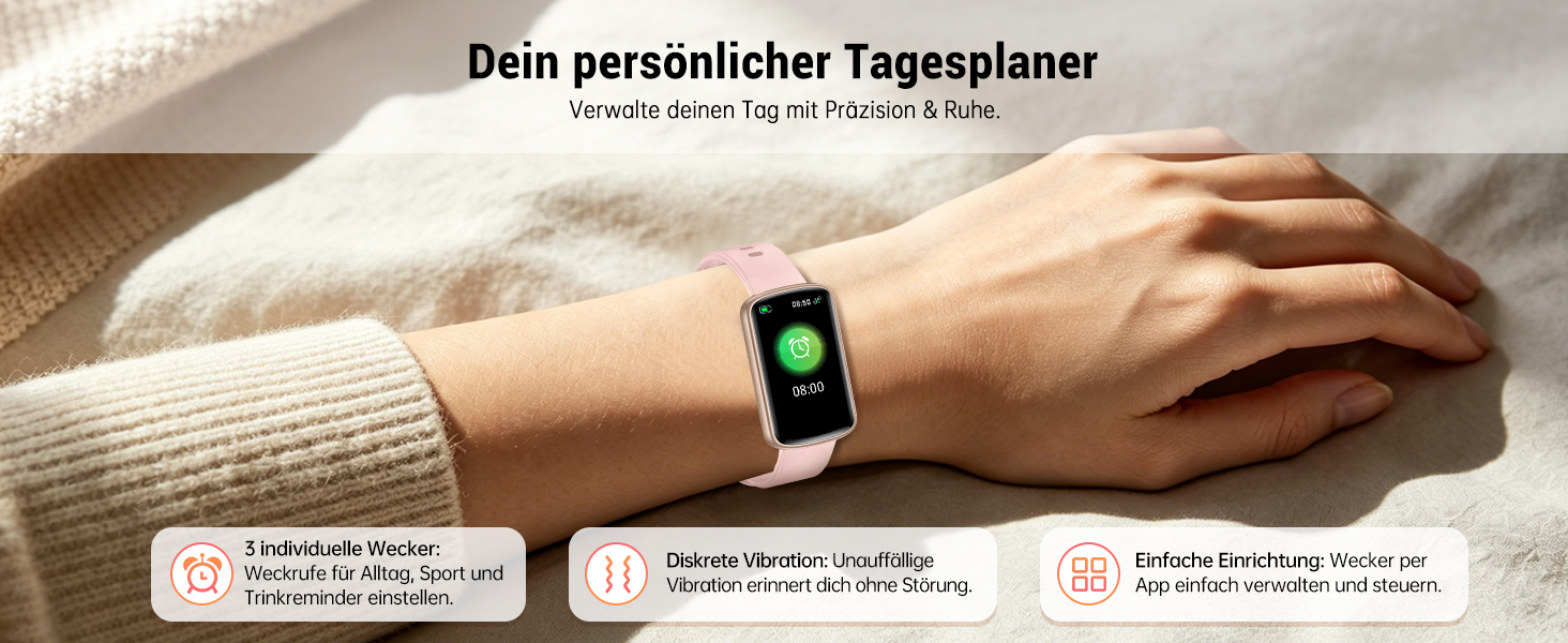 Смарт-годинник для жінок 1.47'' Fitness Tracker: моніторинг пульсу, SpO2, сну, крокомір, відстеження менструального циклу, сповіщення дзвінків та WhatsApp, сумісний з Android та iOS, чорний