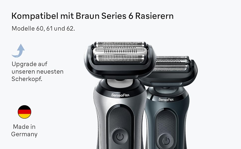 Запасна бритва-головка Braun Scherkopf 54B для електробритв Series 6 (S5), чорна, оригінальна запчастина