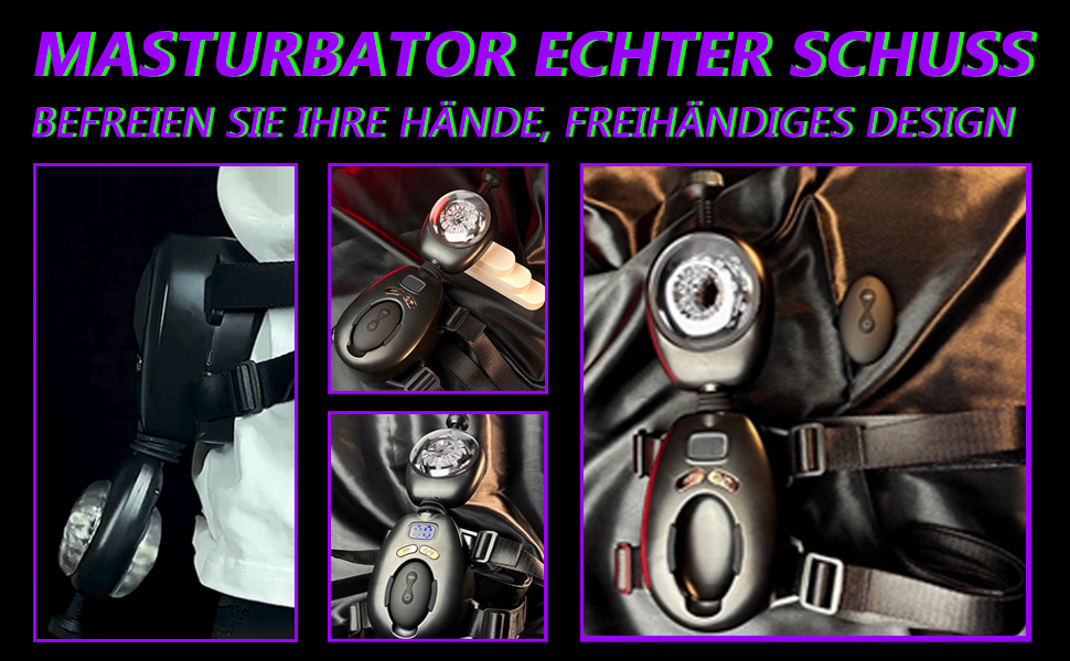 Вібратор для чоловіків з 9 рівнями вібрації та функцією страпа-он - сексуальна іграшка для чоловіків