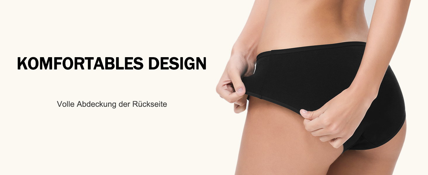 Бобель: 5 трусиків для жінок, бавовна, дихаюча підбірка, комфортні труси, м'які, еластичні (S-XXL) чорного кольору