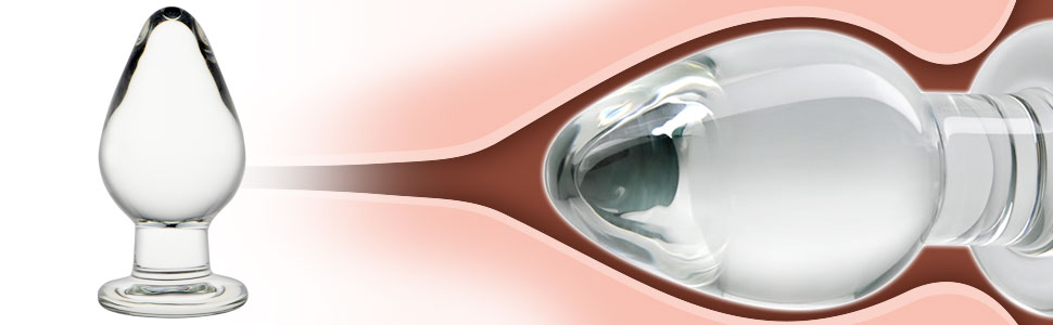 Анальний розширювач зі скляним конусом Analplug 5 см для жінок та чоловіків - кришталь