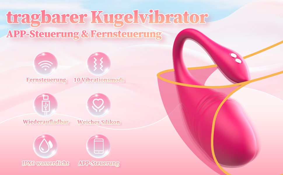 Вібратор для жінок з додатком Bluetooth, 9 режимів вібрації, секс-іграшка для пар - преміум якість