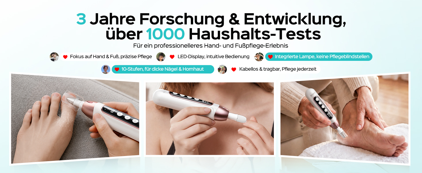 Акумуляторний електричний апарат для манікюру та педикюру COSLUS C60, 45000 об/хв для гель-нігтів (Рожеве золото та Білий)