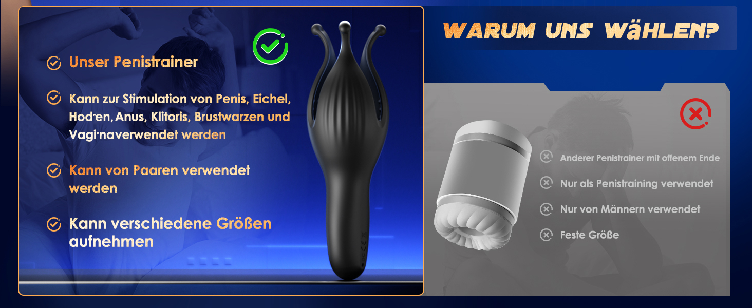 Масажер для чоловіків, стимулятор головки пеніса, іграшка для сексуального задоволення, 10 режимів, вібруючий масажер для соло та парного використання (темно-сірий)