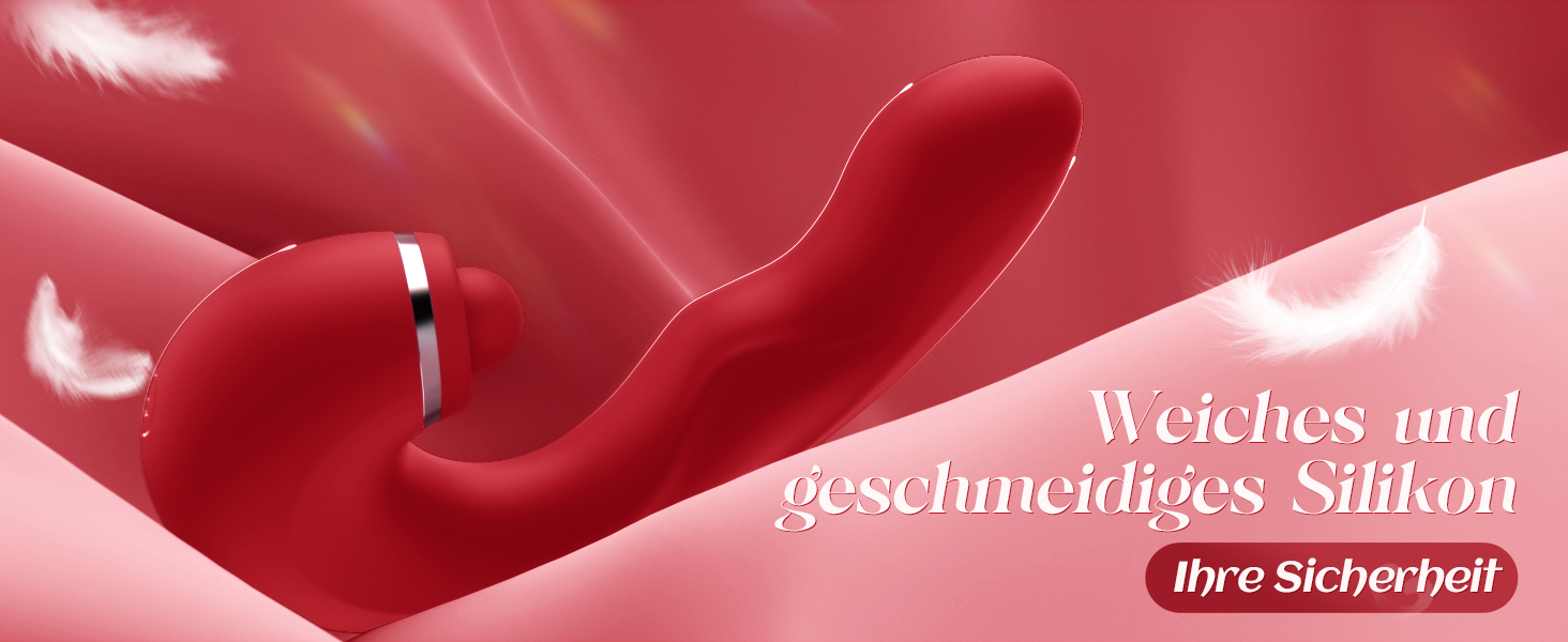 Вібратор для жінок з 5 режимами, масажер клітора та G-точки, сексуальна іграшка для пар, тихий вібратор, червоний