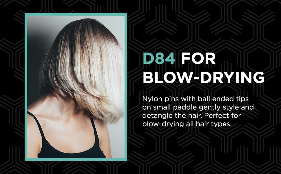 Масажна щітка для волосся Denman Paddle Brush D84, 9 рядів щетинок, 1 шт.