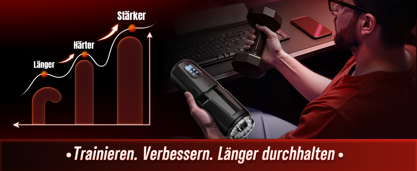 Мастурбатор для чоловіків KI-Interaktion з 7 режимами вібрації, ротацією та імітацією язика - секс-іграшка