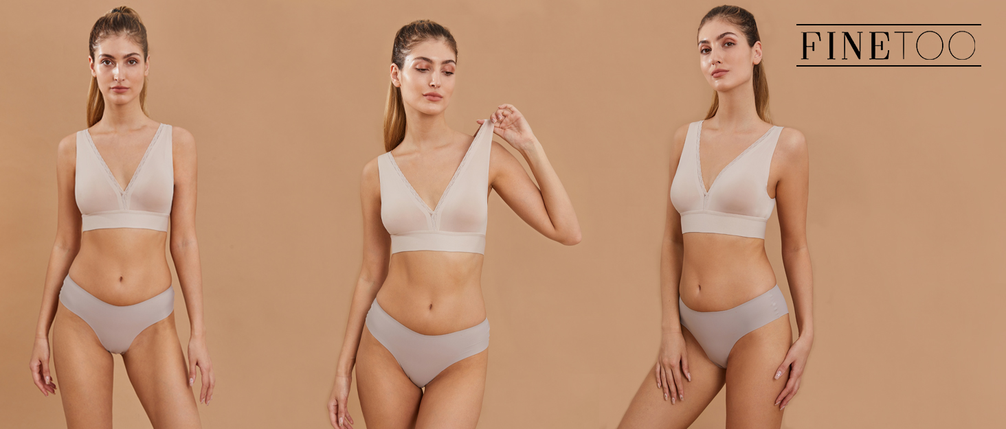 Набір жіночої білизни FINETOO (10 шт): танга з бавовни, сексуальні труси, S-XL