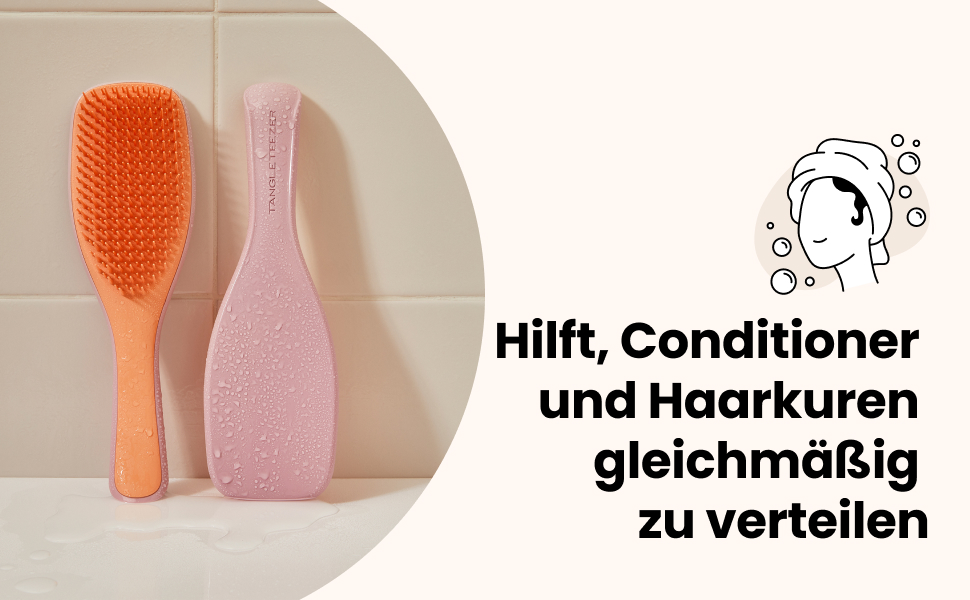 Щітка для волосся Tangle Teezer Ultimate Detangler для вологого та сухого волосся, розплутувальна щітка для всіх типів волосся, чорна