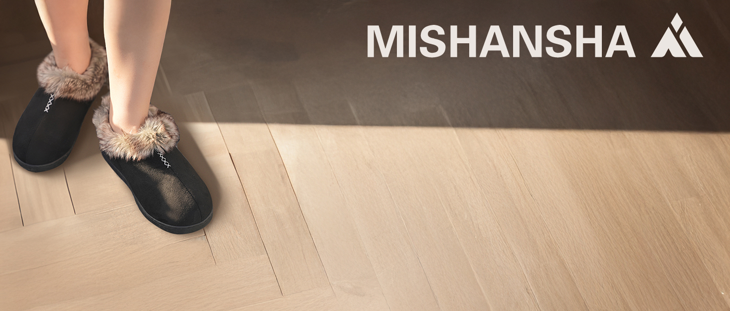 Жіночі домашні капці Mishansha з ефектом пам'яті (Memory Foam), протиковзні, розмір 40 EU, колір нічний чорний