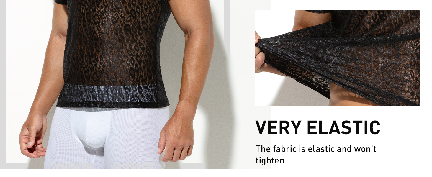 Костюм для рейву Casey Kevin для чоловіків, мереживний комплект (M, білий)