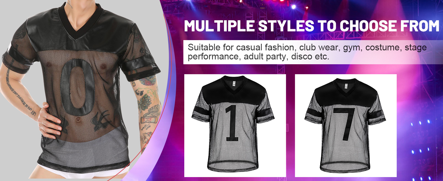Чоловіча футболка AIEOE з сітчастою вставкою з PU шкіри, спортивна, коротка, сітка, сексуальний топ, кроп-топ