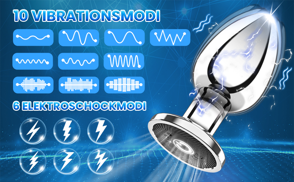 Електромасажер для простати з нержавіючої сталі TDLPlus з 6 режимами електрошоку та 10 вібраційними режимами. Іграшка для чоловіків, жінок та пар.