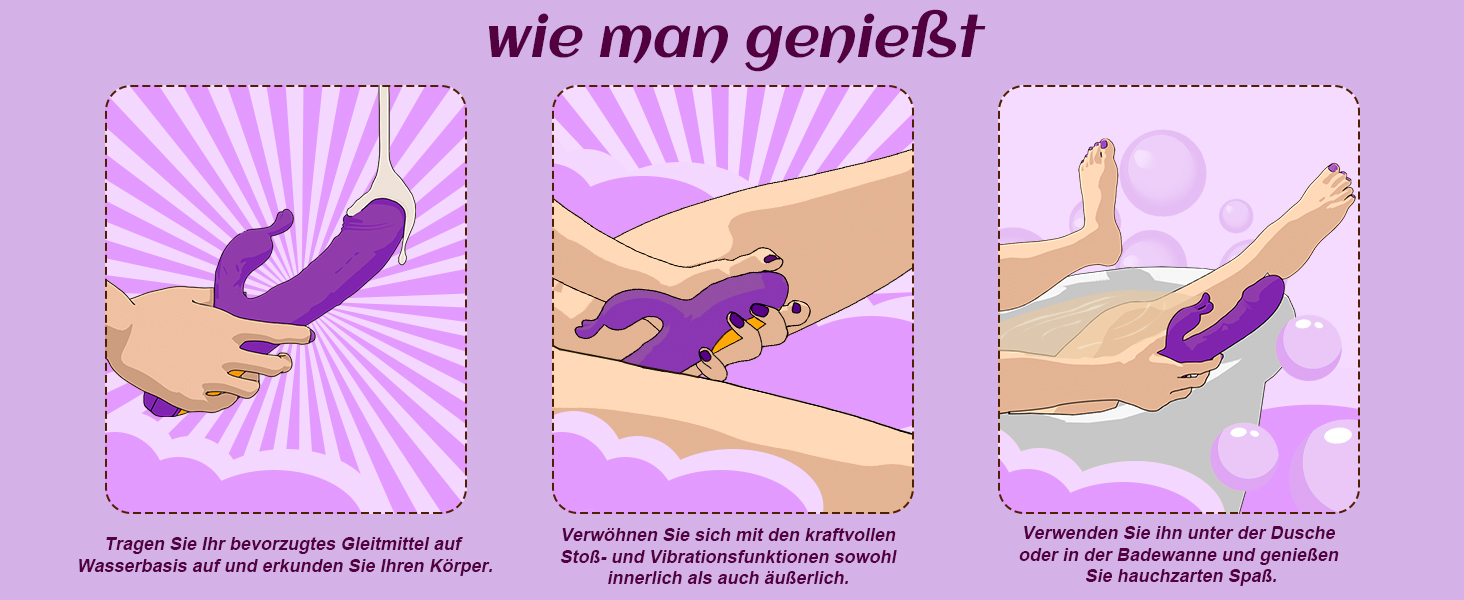 Вібратор для жінок Гобокен: кролик з 10 режимами вібрації, G-точка, кліторальний та анальний вібратор, для пар та індивідуального використання