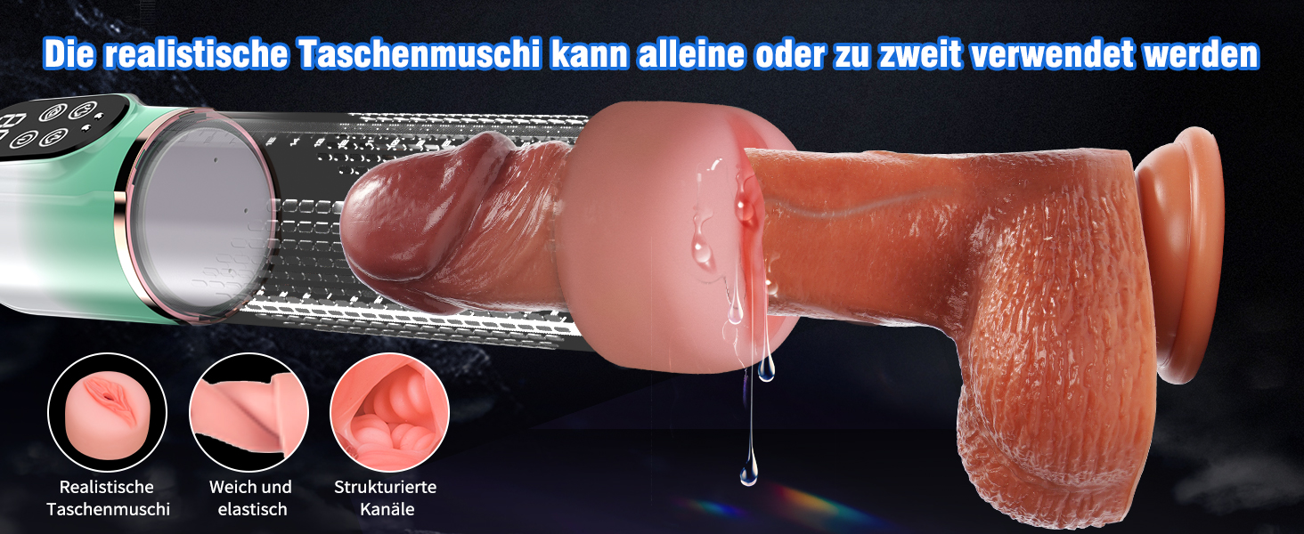 Пумпа для збільшення пеніса HIVEFUN: 4 режими всмоктування, 3 автоматичні тренувальні, водонепроникна (IPX7), сірий/зелений