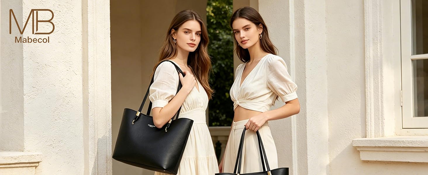 Жіноча велика сумка-шопер чорного кольору, класична сумка з ручками Tote Bag