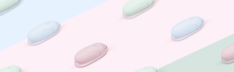 Вібраційний масажер LUV EGG з пультом дистанційного керування - для пар та новачків. 10 режимів, водонепроникний, перезаряджається, зелено-блакитний