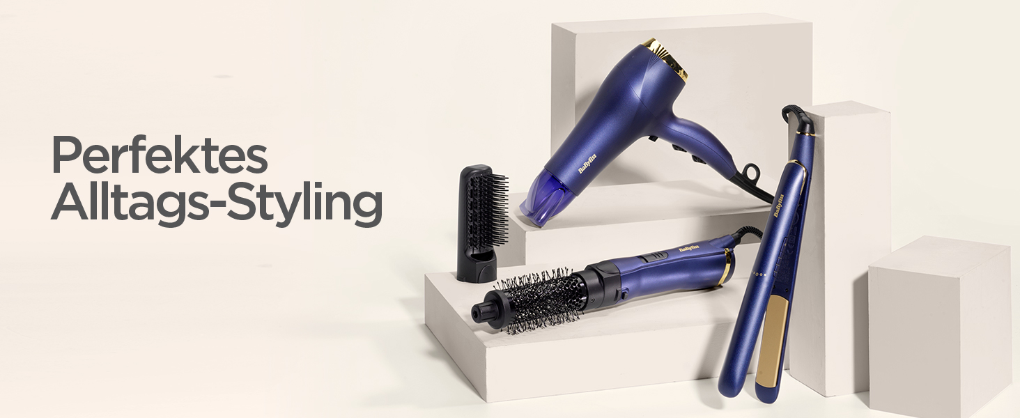 Професійний фен BaByliss Midnight Luxe 5781PE: потужний 2300W, іонна технологія Anti-Frizz, 3 режими температури та 2 швидкості, легкий