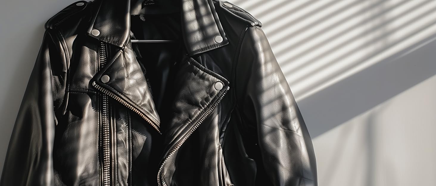 Чоловіча шкіряна куртка Reichstadt модель Biker/Bomber, елегантна та міцна, чорна, розмір L, сріблясті блискавки
