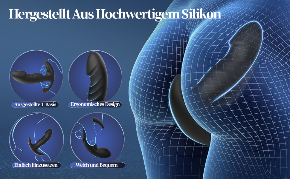 Набір анальних пробок для жінок та чоловіків (3 шт.) - силіконові, різних розмірів (S, M, L) - секс-іграшка для пар, початківців та досвідчених