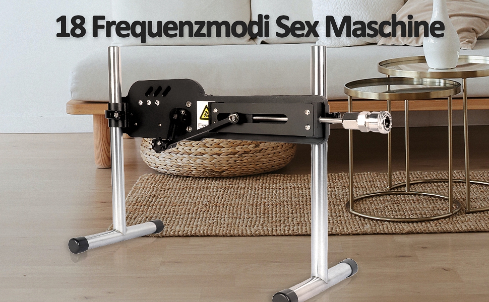 Металева секс-машина Fredorch Big Dildo – для чоловіків, жінок та пар, тиха робота, VAC-U-Lock