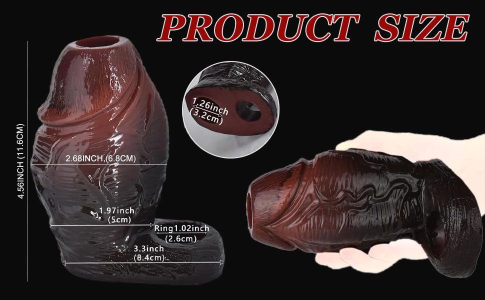 Реалістичний пеніс-чохли з силікону, пеніс-рукав з товстим мошонкою, пеніс-чохол, 6 стилів на вибір, чоловічий екстендер для збільшення пеніса, SM, сексуальні іграшки (колір м'яса, C)